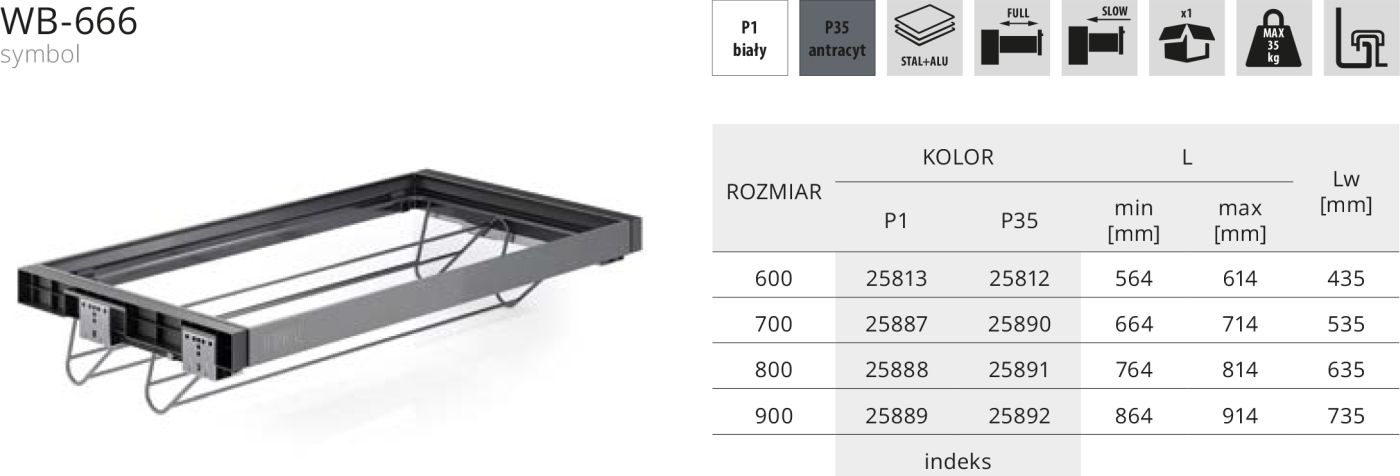 WB-666 Kosz na obuwie