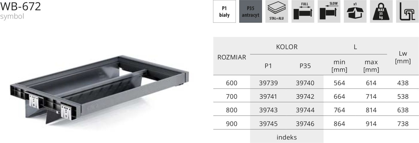 WB-672 Kosz na obuwie