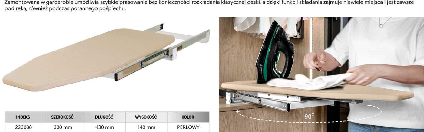 Deska do prasowania Royal 430x300x140mm