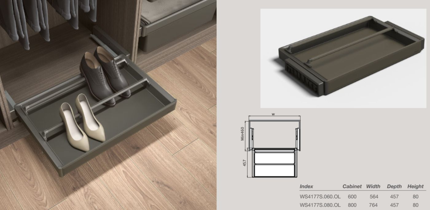 Półka wysuwna na buty W600/W800