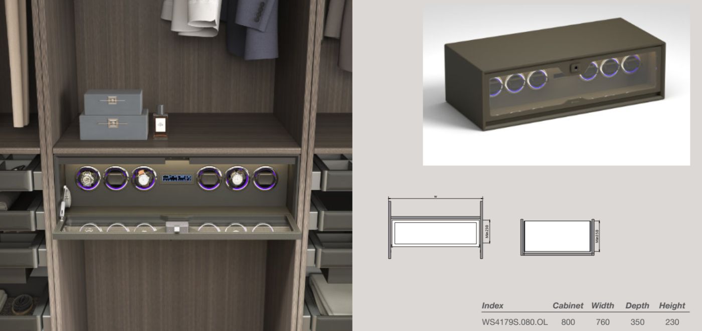 Sejf na zegarki z programatorem W800